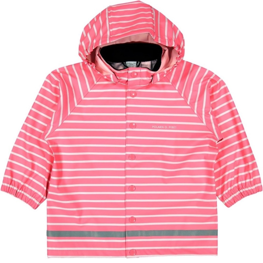 POLARN O. PYRET CLASSIC STRIPE RAIN JACKET